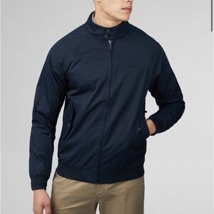Ben Sherman Signature Harrington Jacket in dark navy size xl